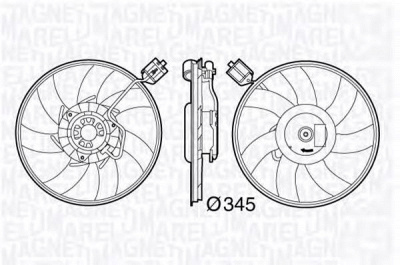 MAGNETI MARELLI 069422586010 -  Вентилятор, охлаждение двигателя